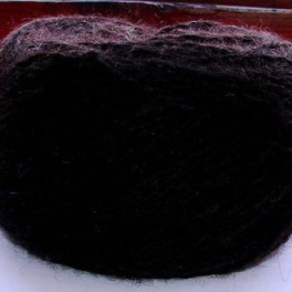 Пряжа «Черный Лохматуля» 185м100гр из шерсти ньюфаунленда.