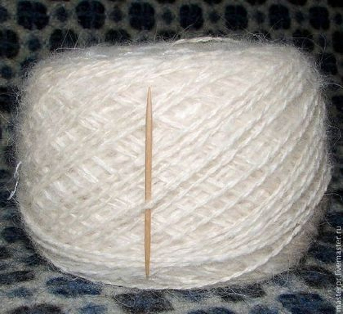 Пряжа для машинного вязания из собачьей шерсти