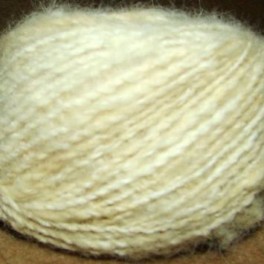 Пряжа «Белый Пушистик микс» для ручного вязания из собачьей шерсти