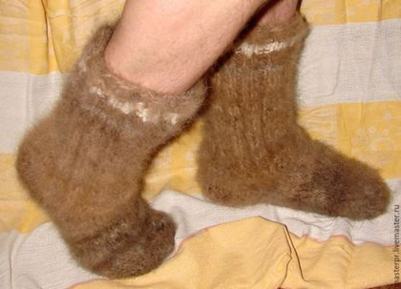 Носки супертолстые из собачьей шерсти (артикул 52 м)
